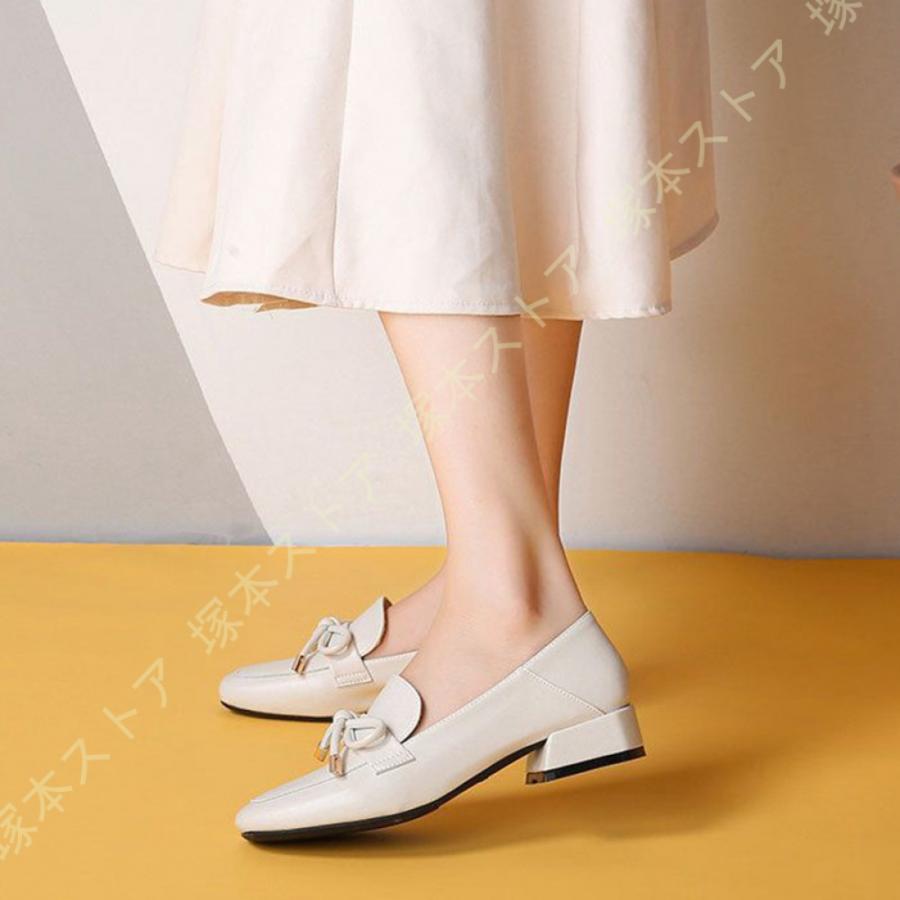 レディース ローファー パンプス ローヒールオペラシューズ 靴 ぺたんこ おじ靴 大人 エナメル スクエアトゥ レディース ローヒール 痛くない