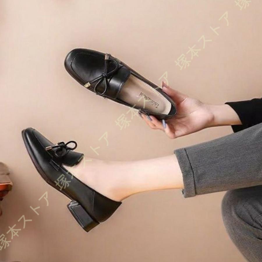 レディース ローファー パンプス ローヒールオペラシューズ 靴 ぺたんこ おじ靴 大人 エナメル スクエアトゥ レディース ローヒール 痛くない
