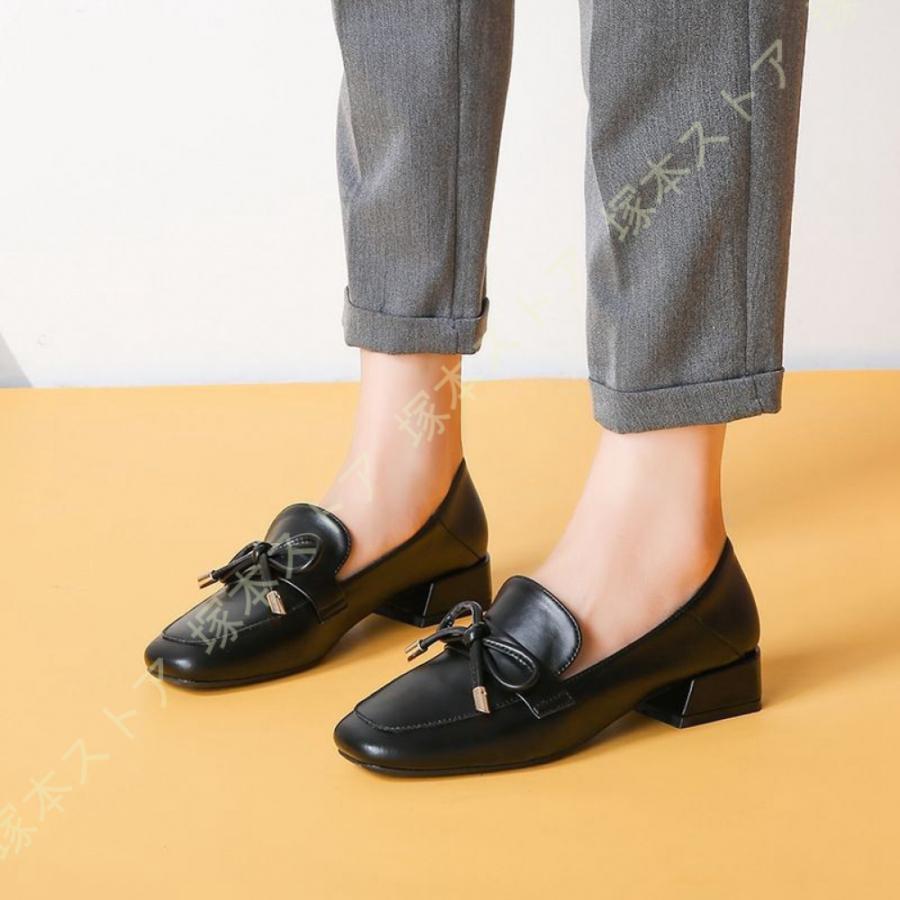 レディース ローファー パンプス ローヒールオペラシューズ 靴 ぺたんこ おじ靴 大人 エナメル スクエアトゥ レディース ローヒール 痛くない