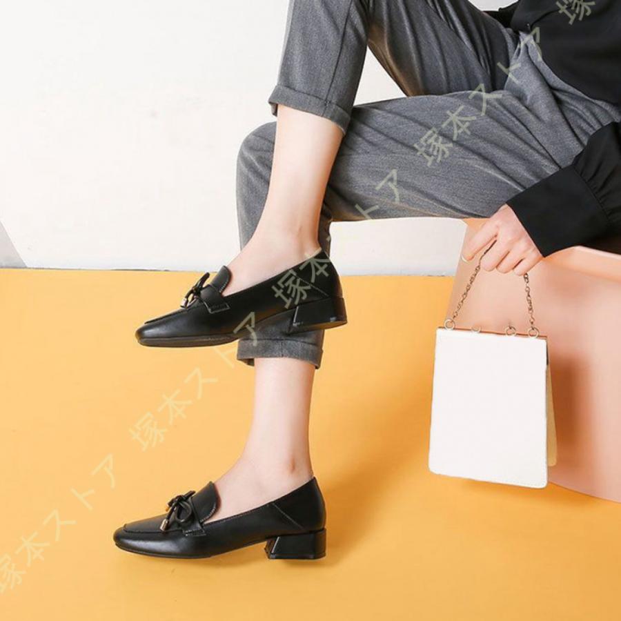 レディース ローファー パンプス ローヒールオペラシューズ 靴 ぺたんこ おじ靴 大人 エナメル スクエアトゥ レディース ローヒール 痛くない