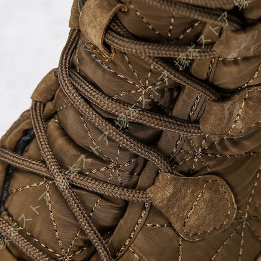 アウトドア ハイキングシューズ メンズ 防寒靴 トレッキングシューズ 防水 防滑 衝突防止 登山靴 大きいサイズ 幅広 3E ハイカット レースアップシューズ 軽量_24