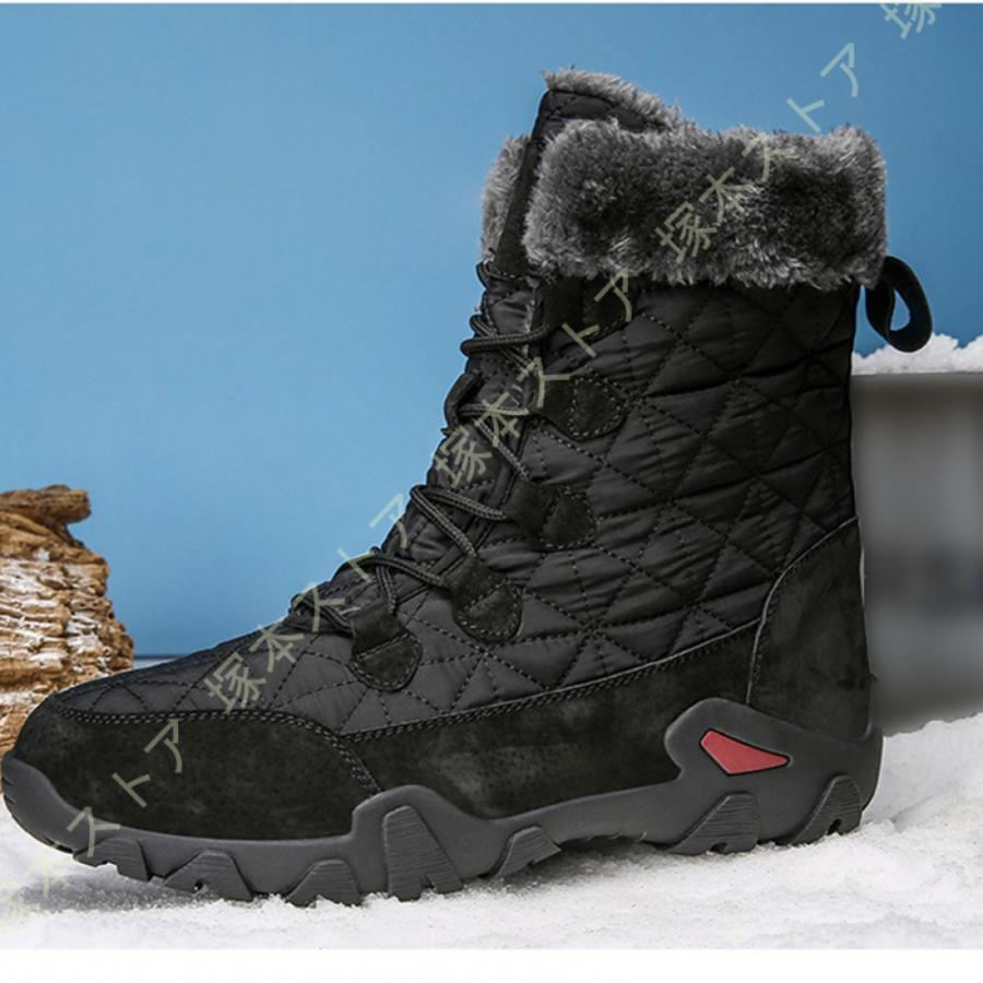 アウトドア ハイキングシューズ メンズ 防寒靴 トレッキングシューズ 防水 防滑 衝突防止 登山靴 大きいサイズ 幅広 3E ハイカット レースアップシューズ 軽量_14