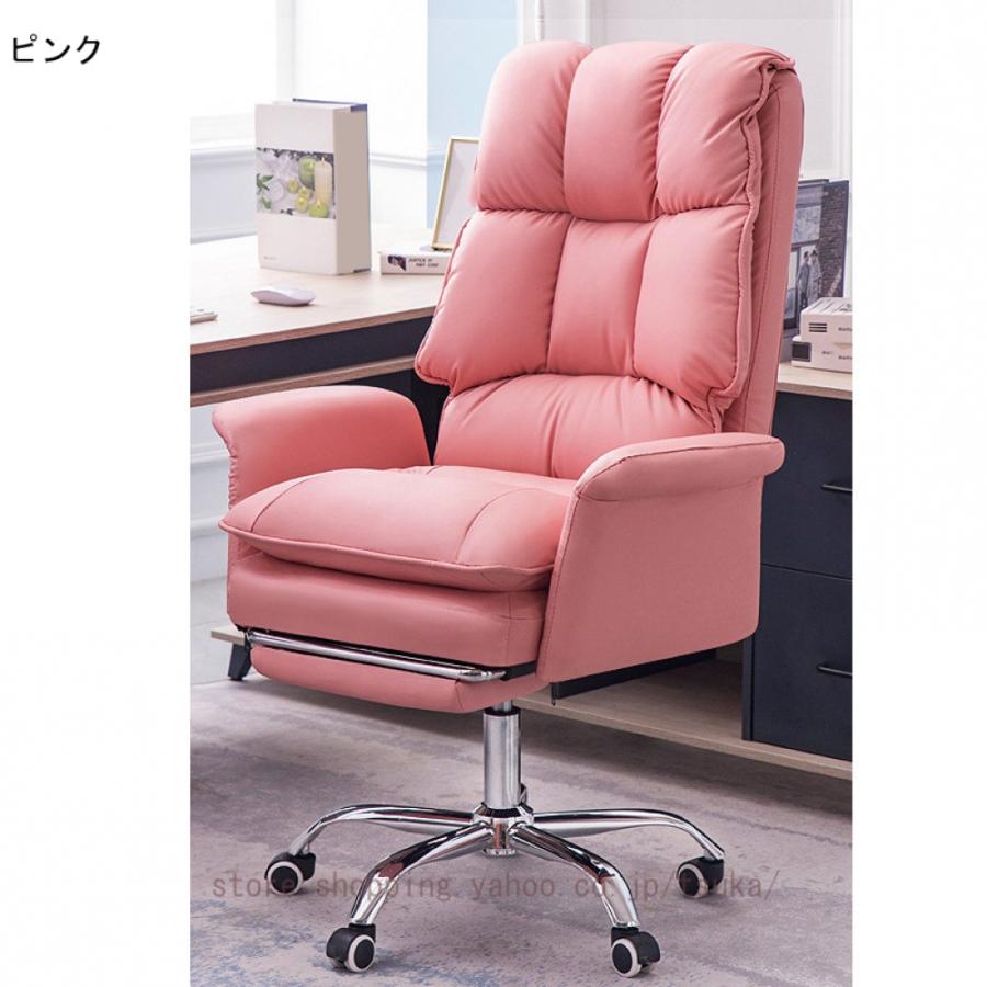 オフィスチェア パソコンチェア 椅子 デスクチェア 昇降機能付き 社長椅子 ワークチェア 360度回転 人間工学 フットレスト付き 肉厚座面 イス 在宅勤務 事務_6