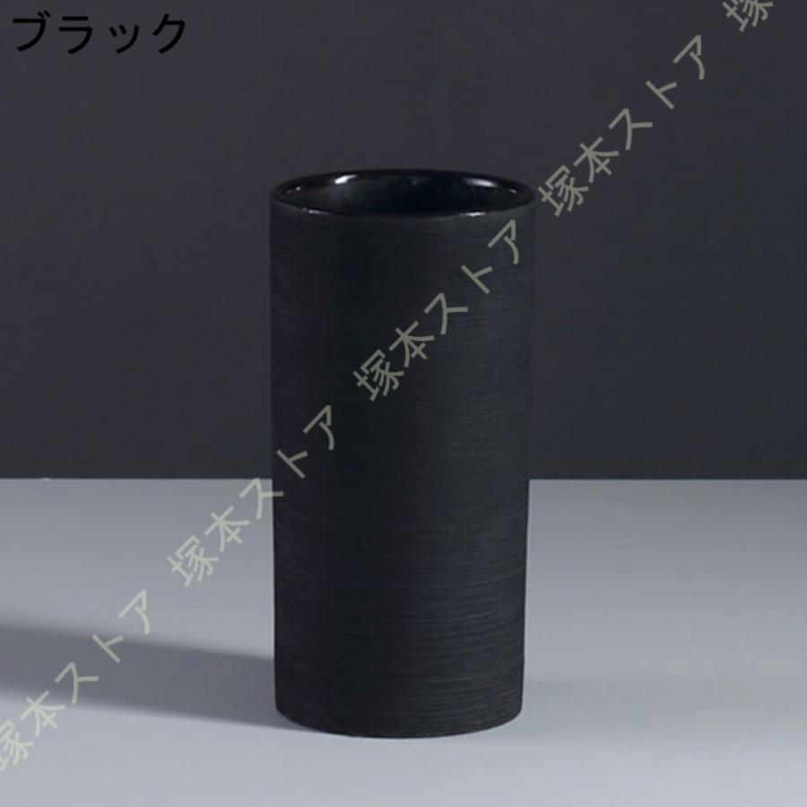 花瓶 黒 おしゃれ 一輪挿し 大きな 北欧 陶器 大型 花びん 花器