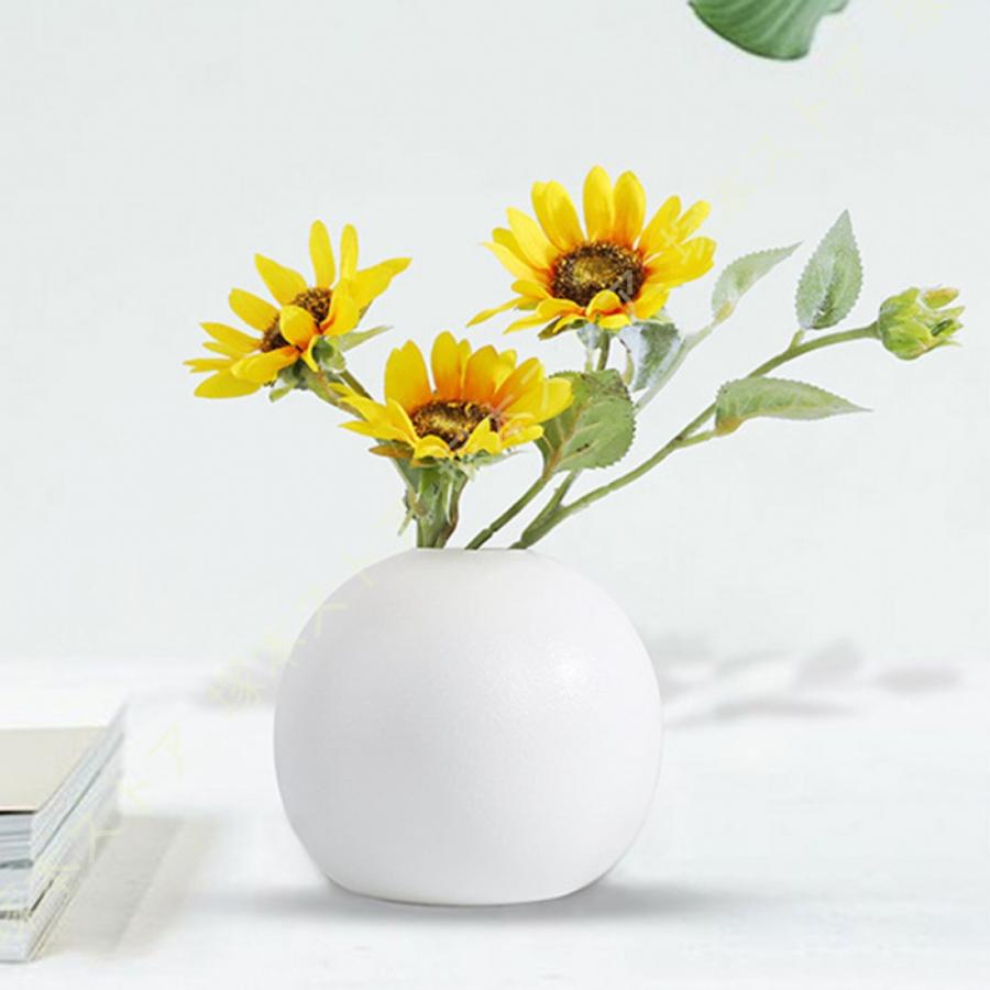 花瓶 黒 陶器 ミニ花器 一輪挿し セラミック フラワーベース ブラック