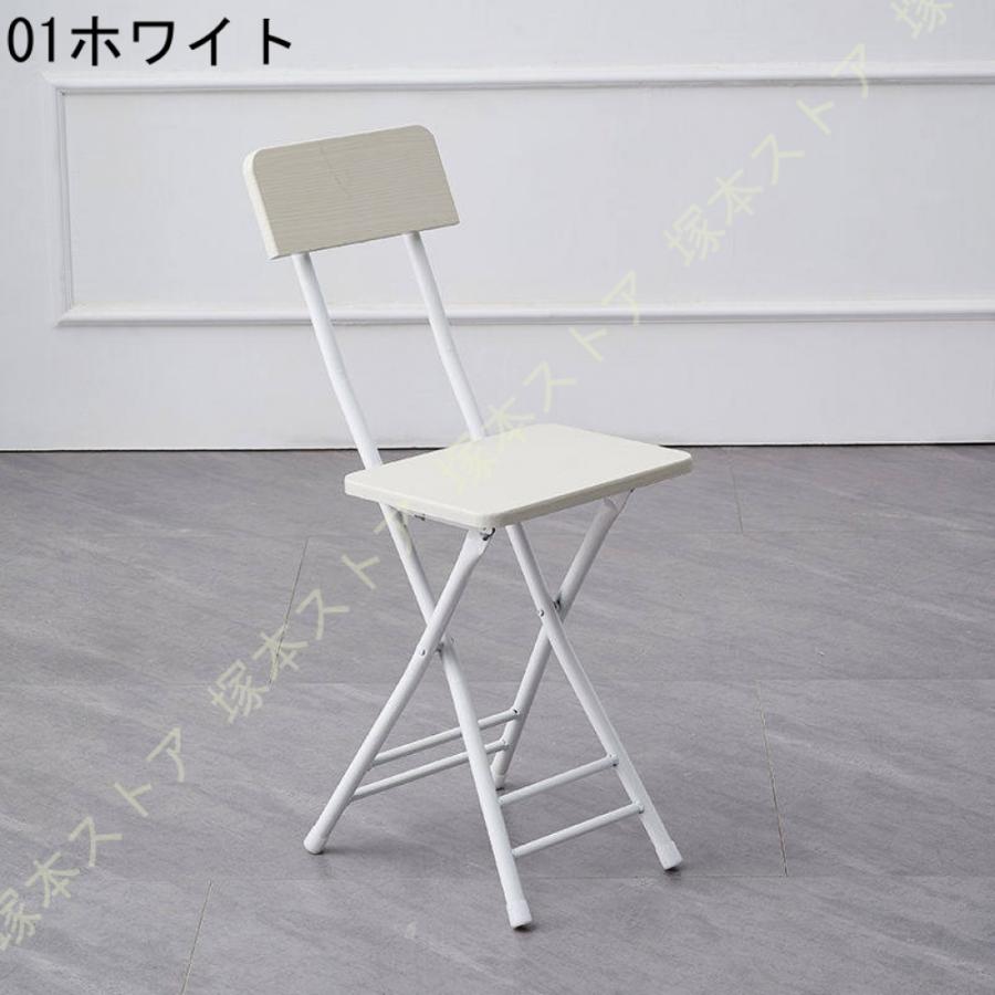 折りたたみチェア 背もたれ パイプ椅子 ダイニングチェア 折りたたみ椅子 スリム おしゃれ 省スペース 軽量 キッチン 収納便利 木製 コンパクト シンプル_20