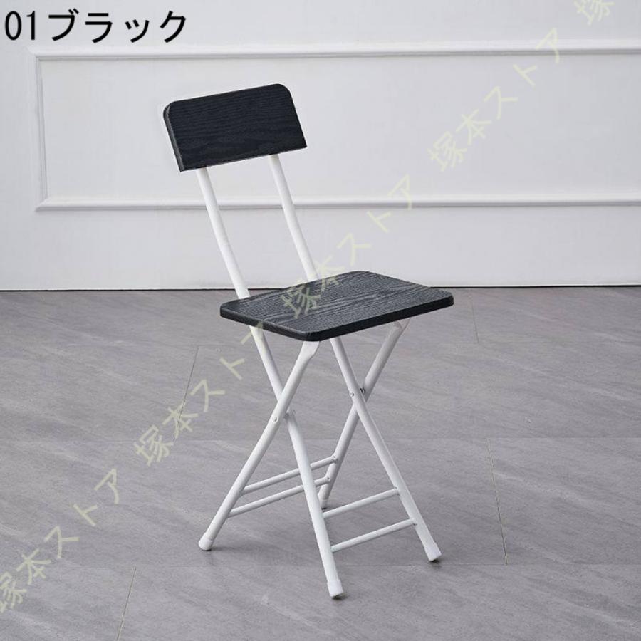 折りたたみチェア 背もたれ パイプ椅子 ダイニングチェア 折りたたみ椅子 スリム おしゃれ 省スペース 軽量 キッチン 収納便利 木製 コンパクト シンプル_17
