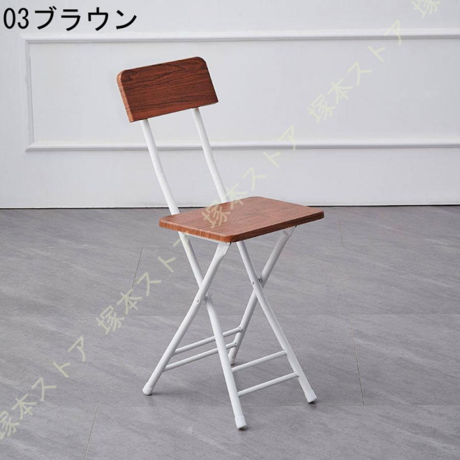 折りたたみチェア 背もたれ パイプ椅子 ダイニングチェア 折りたたみ椅子 スリム おしゃれ 省スペース 軽量 キッチン 収納便利 木製 コンパクト シンプル_18