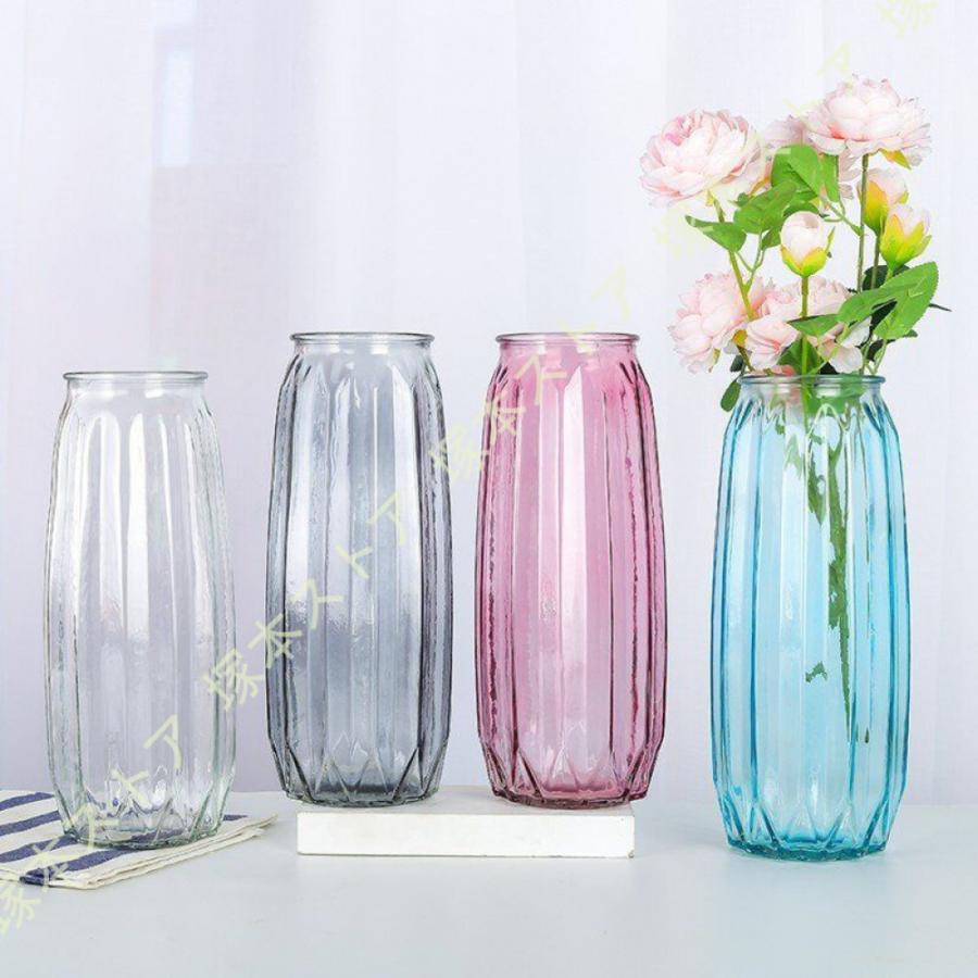 オパールセントガラス　花瓶　フラワーベース　気泡ガラス オパルセントガラスのフラワーベース アンティーク Antique