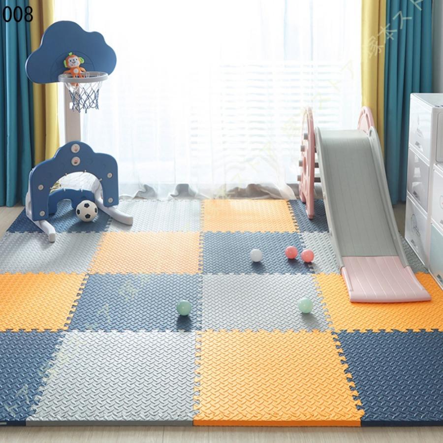 ジョイントマット 大判 60cm 30cm 4枚 6枚 16枚 2畳 3畳 4畳 21年レディースファッション福袋特集 抗菌 防臭 赤ちゃん Eva プレイマット 単色 ジョイント マット サイドパーツ付 ベビー カーペット