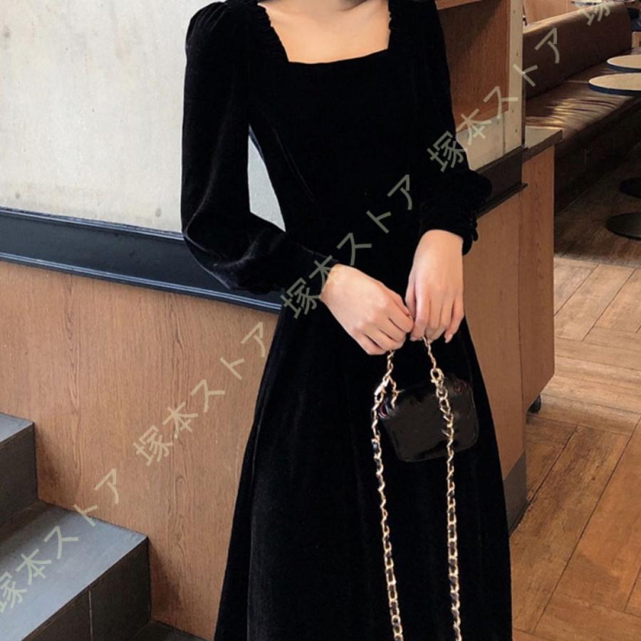 ベロア調 結婚式ドレス パーティードレス ワンピース キラキラ