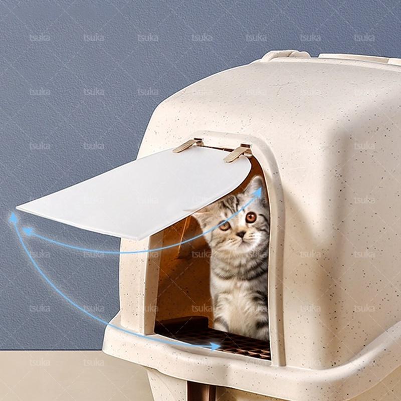 日本全国 送料無料 猫トイレ 大きめ 本体 猫 トイレ ネコトイレ 猫砂 飛び散り防止 ペットトイレ トイレ本体 ねこ 大容量 大型 砂の飛び散ら防止 掃除簡単 おしゃれ 人気 Shipsctc Org