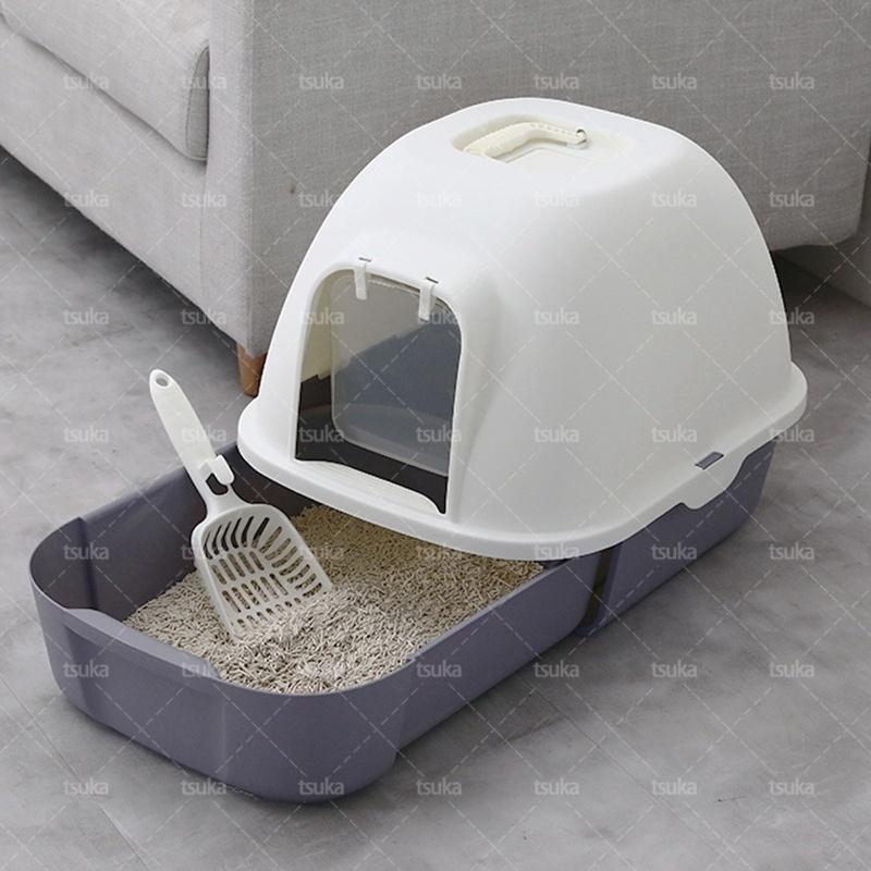 猫トイレ 可愛いドーム型 猫砂の飛び散り防止 おしゃれ 臭い防止 抗菌