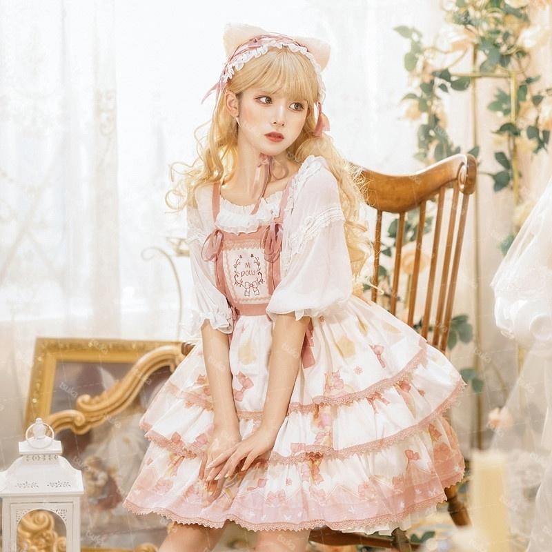 ロリータ 長袖 ドレス ワンピース スカート ロリ フリル 衣装 ロリータ 長袖 ドレス ワンピース スカート ロリ フリル 衣装