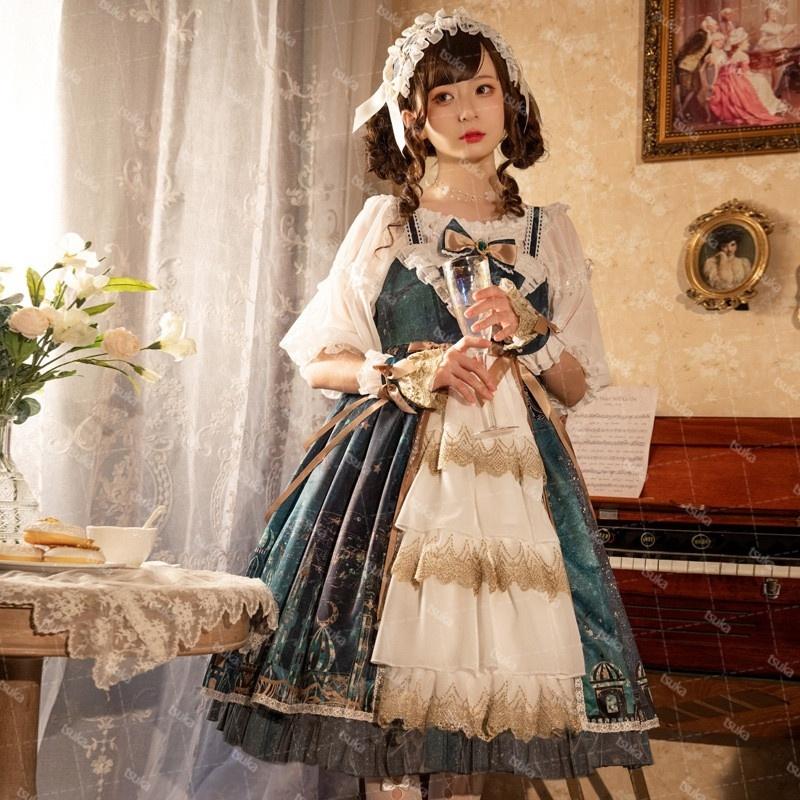 ロリータ服 ロリータ　ロリータ ワンピース  コスプレ  ゴシック  ゴスロリ