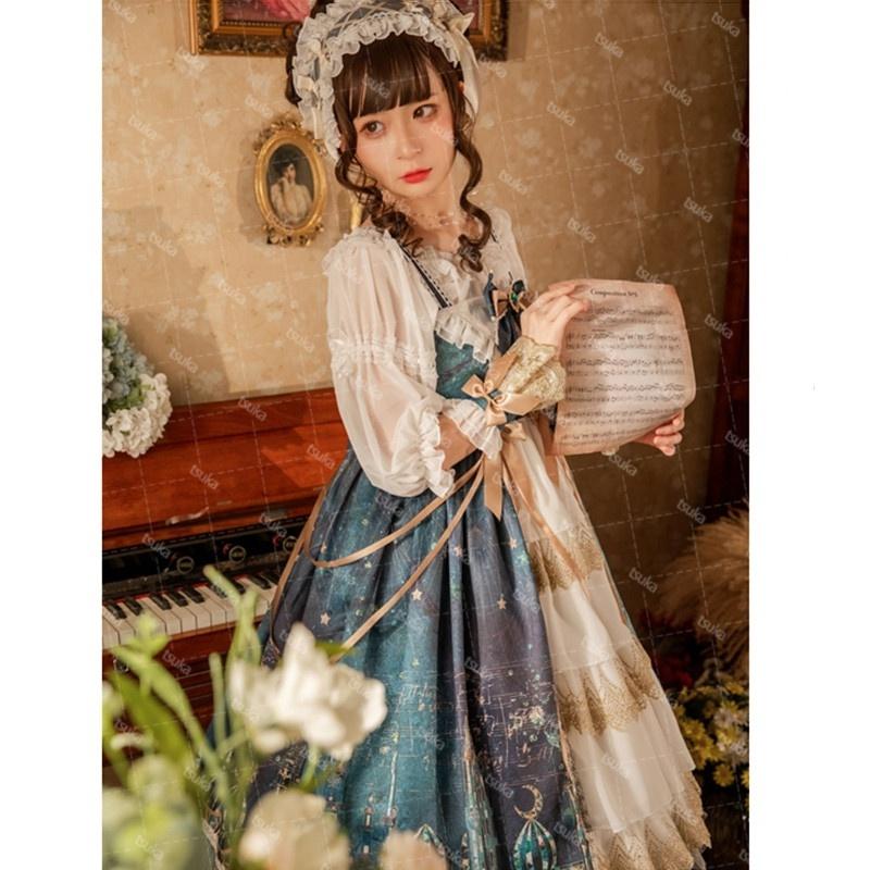 ワンピース ロリータ ゴスロリ ワンピース コスプレ アニメ 森ガール  