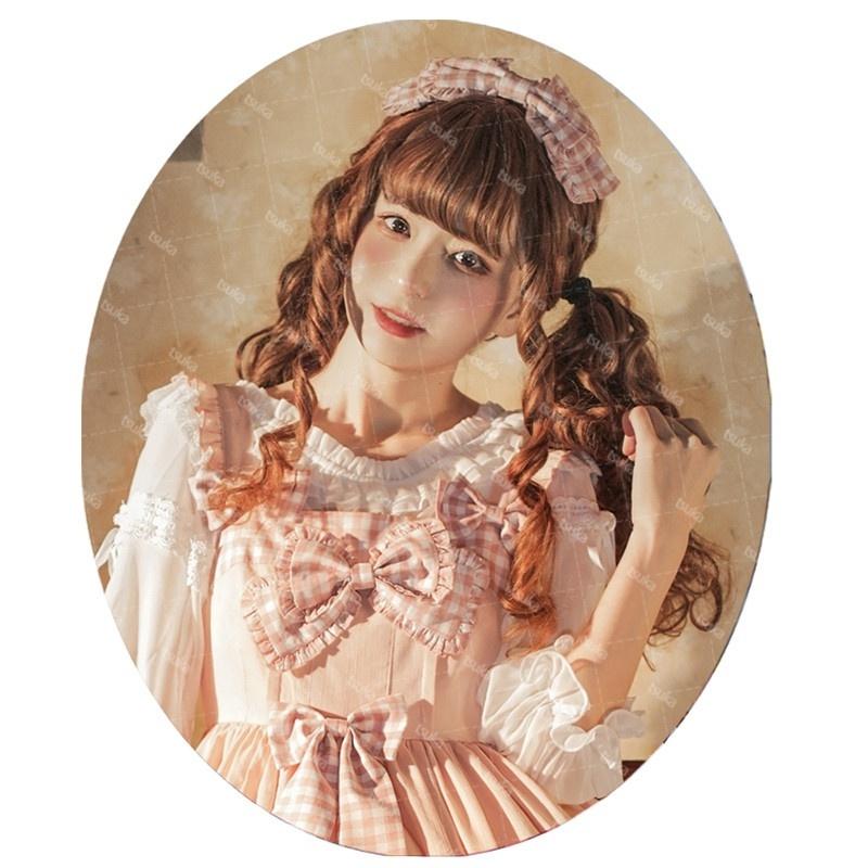 ロリータ 甘ロリ ジャンパースカート ワンピース チェック柄 ロリータ 甘ロリ ジャンパースカート ワンピース チェック柄