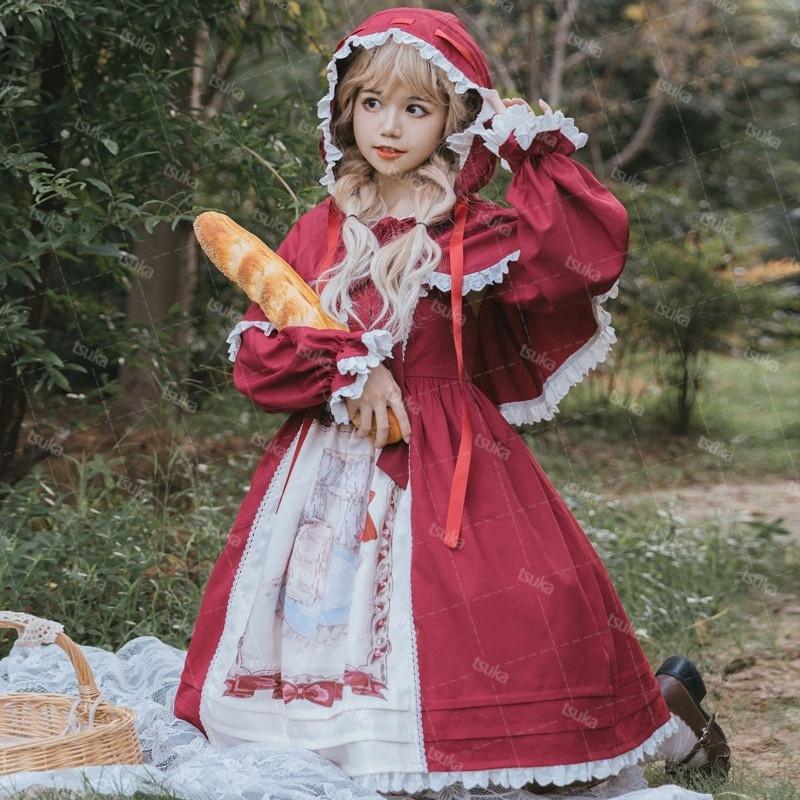 ワンピース ロリータ マント ポンチョ セットアップ ロリータ 