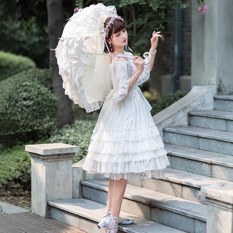 ワンピース コスチューム 甘ロリ 姫ロリ 白ロリ 塚本ストアのワンピース ロリータ ワンピース 花嫁 ゆめかわいい Aライン Lolita メイド フリル コスチューム ゆめかわいい パーティ 白 衣装 Xfl 8uk Cos023 仮装 塚本ストア レディース