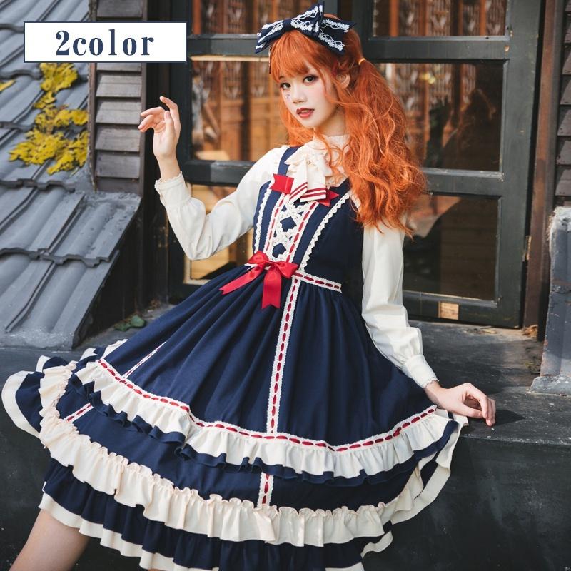 Lolita系 ワンピース ロリータ トップス 変装 萌え レディース ゴスロリ ロリータファッション コスプレ衣装 変装 可愛い トップス ロリータ服 レディース 可愛い もえもえ コスプレ衣装 Xfl 8uk Cos026 塚本ストア