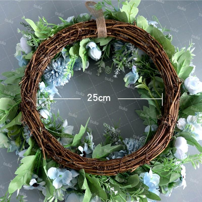 造花リース 玄関用 フラワー ウェルカム ドアリース 結婚式の装飾 造花