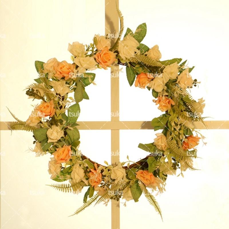 玄関リース 造花 クリスマスリース 母の日 ギフト 通年リース 玄関リース 造花 クリスマスリース 母の日 ギフト 通年リース