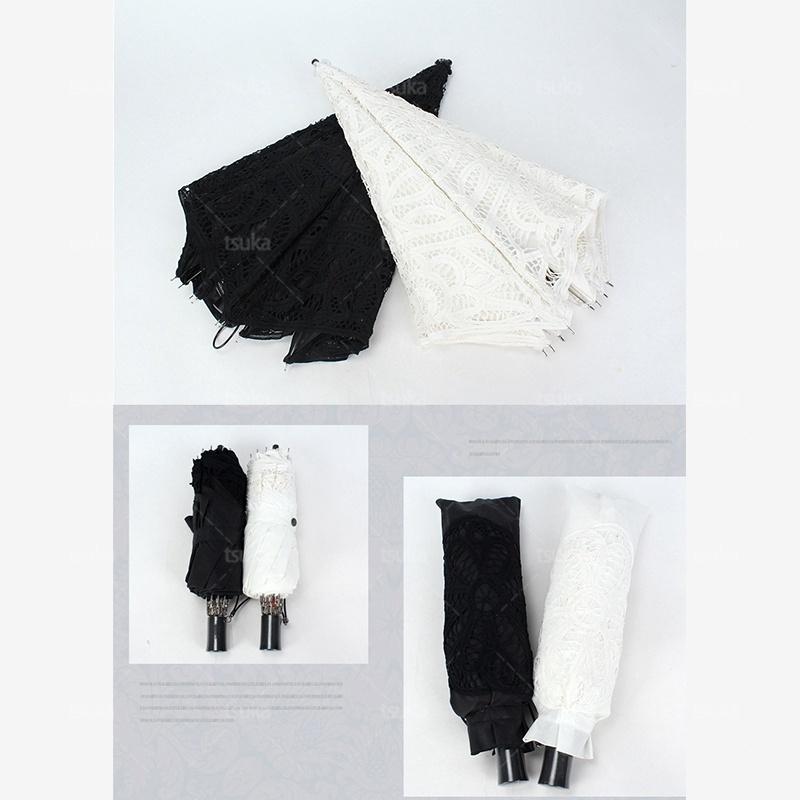 日傘 女優日傘 折りたたみ 完全遮光 uvカット レース 刺繍 遮光 遮熱 紫外線対策 日焼け防止 花嫁 結婚式 撮影傘 婦人傘 日傘 折りたたみ 携帯便利 紫外線対策の画像