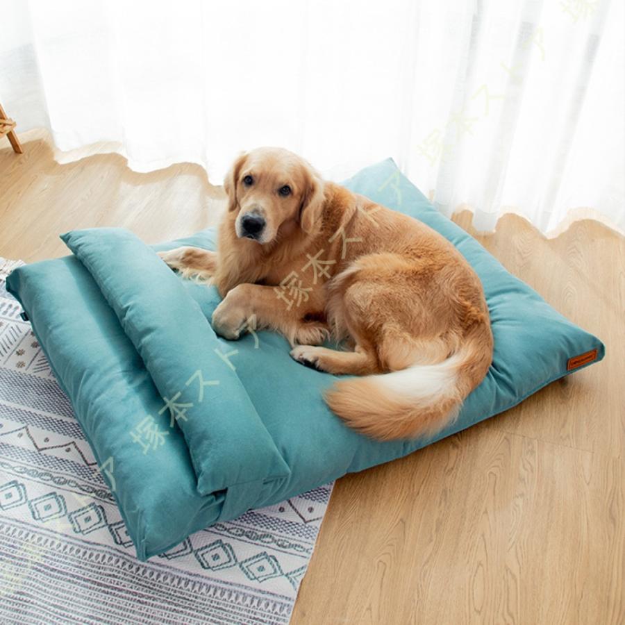ペットベッド 冷感 犬 ベッド おしゃれ ふわふわ 洗える スクエア型 ペット用ベッド ソファー クッション 中型犬 大型犬 ワンちゃん 犬用 ...