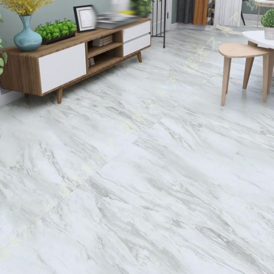 大理石 フロアタイル 高品質 フロアタイル 大理石調 大判 10枚組 貼るだけ 床シート 防水 防汚 耐久