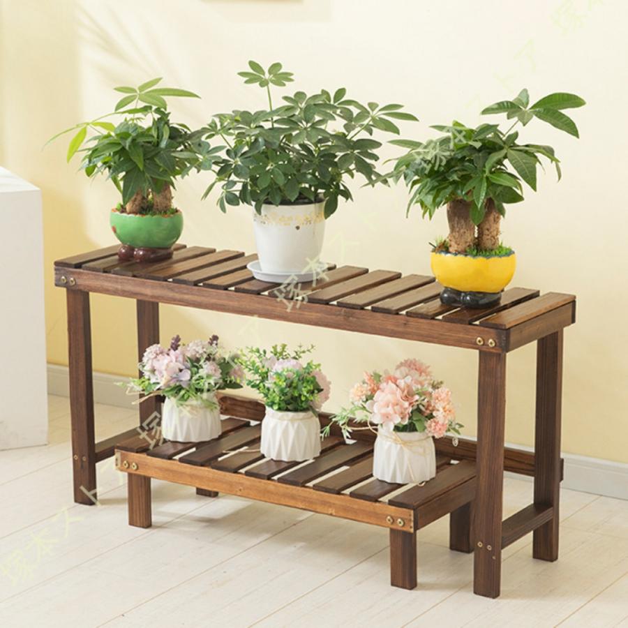 フラワースタンド 木製 花台 プランタースタンド 園芸ラック ガーデン