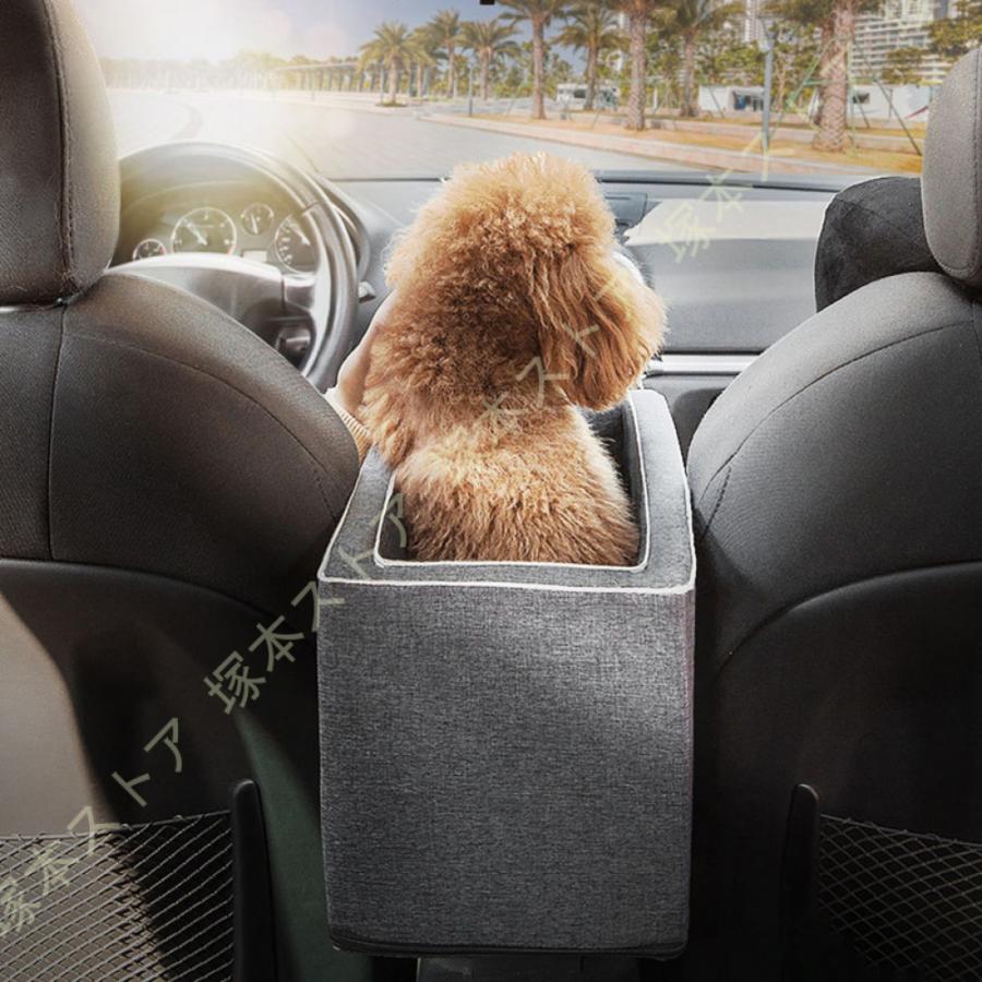 車載用ソファー 手提げも斜め掛けもできる 車 小型犬 ペット用ドライブボックス 折りたたみ式 飛び出し防止 車用 通気 防水 汚れ防止 洗濯可 全車種 犬 猫_6