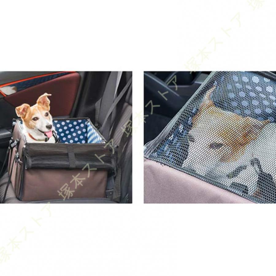 ペット 犬 ドライブボックス Sサイズ 25 x 38 cm キャリー ドライブベッド ベッド ドライブ カーベッド 車 車用 ペットキャリー 折りたたみ キャリーバッグの画像
