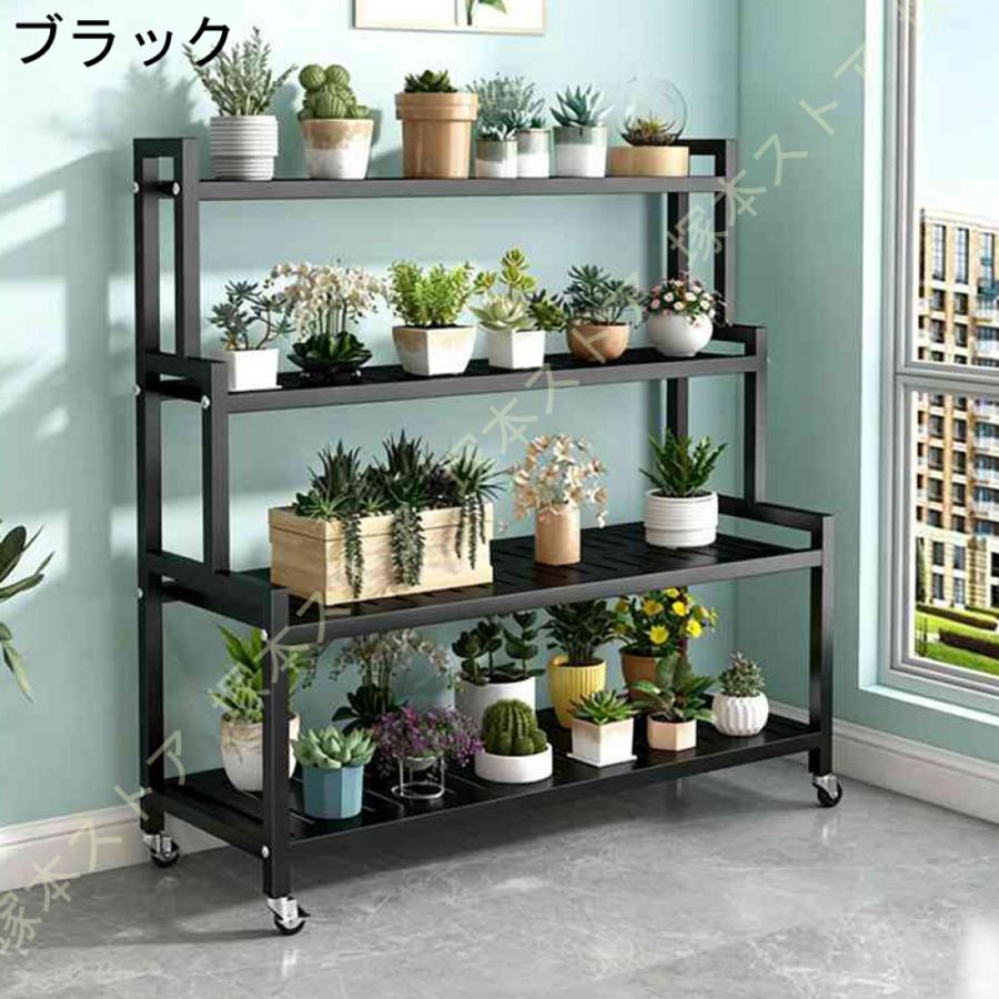 プランターラック　花台　６点 フラワースタンド プランタースタンド 花台 4段 ガーデンラック 屋外