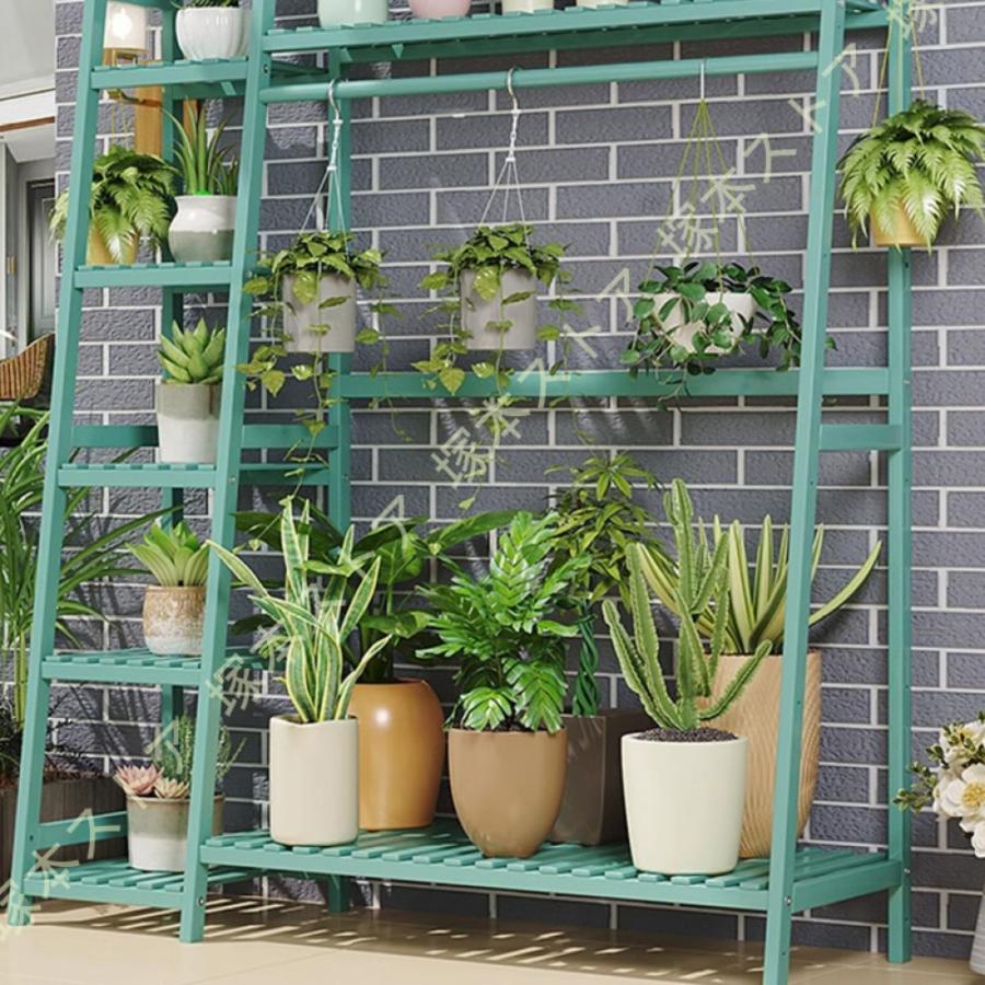 フラワースタンド 吊り下げ式植物ラック プランタース ガーデンラック