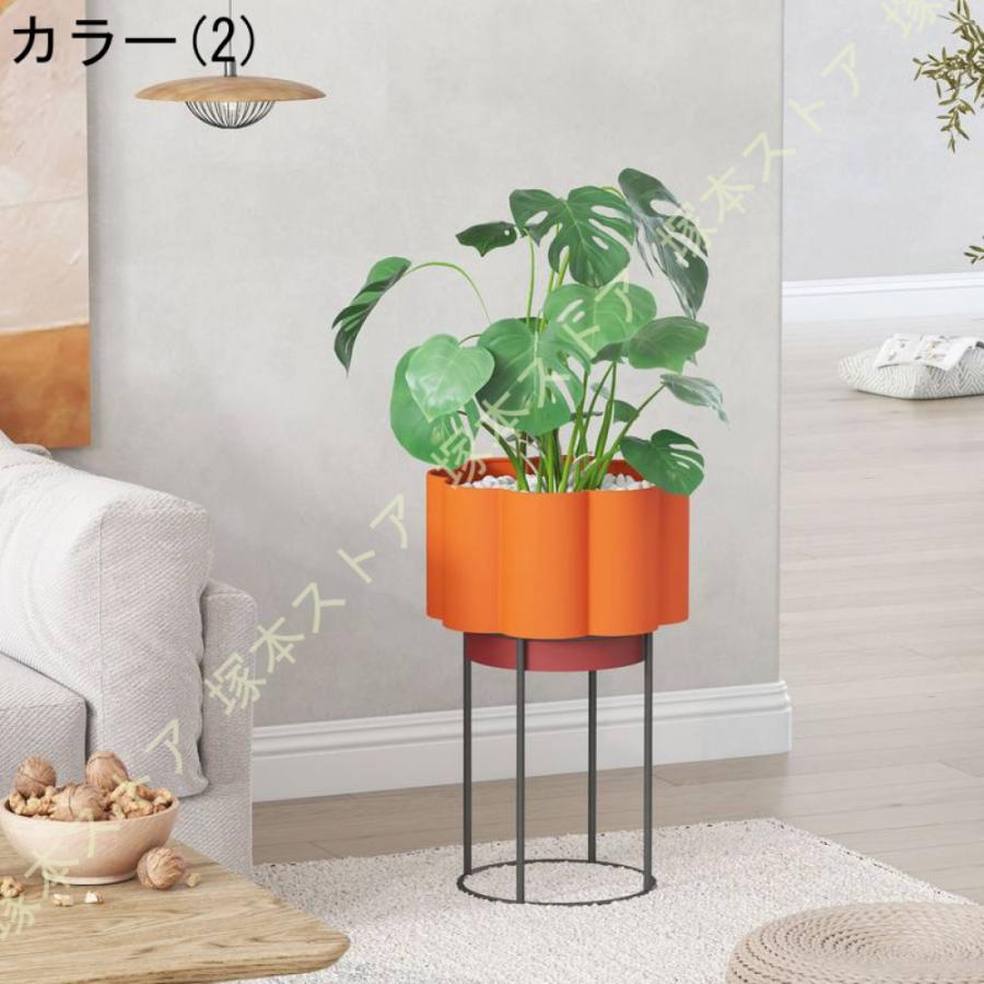 ポット スタンド フラワースタンド 鉢付き 観葉植物 植木鉢 盆栽鉢