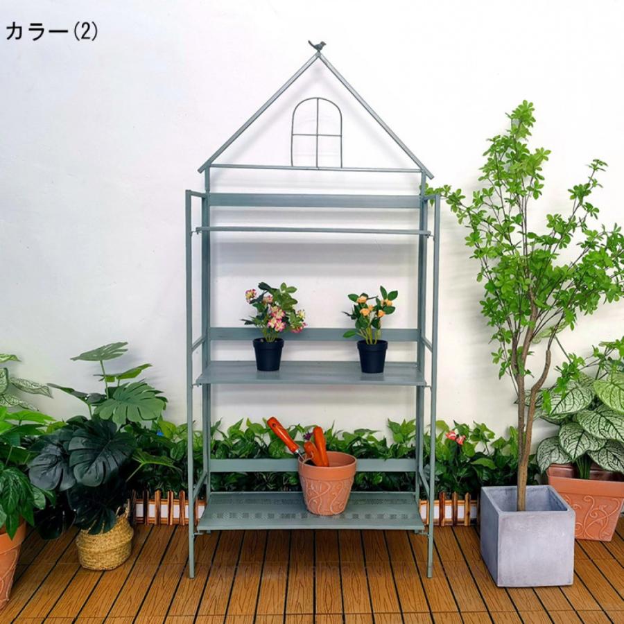 ガーデンラック 横型 3段 おしゃれ 花台 屋外 室内 アイアン フラワースタンド フラワーラック プランタースタンド 園芸 棚 花 ラック ガーデニング フラワー_4