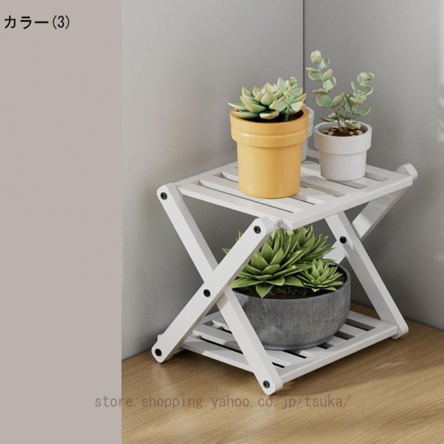 フラワースタンド プランタースタンド 花台 竹製 折りたたみ可能