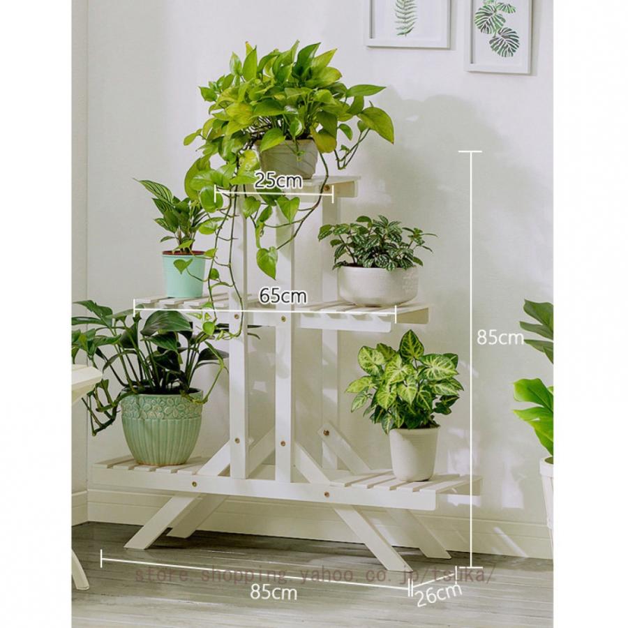 植物スタンド ホームデコレーション フラワースタンド バルコニー 無垢材 多層 屋内 フラワーシェルフ リビングルーム 植木鉢 ラック 棚 ディスプレイスタンド_9