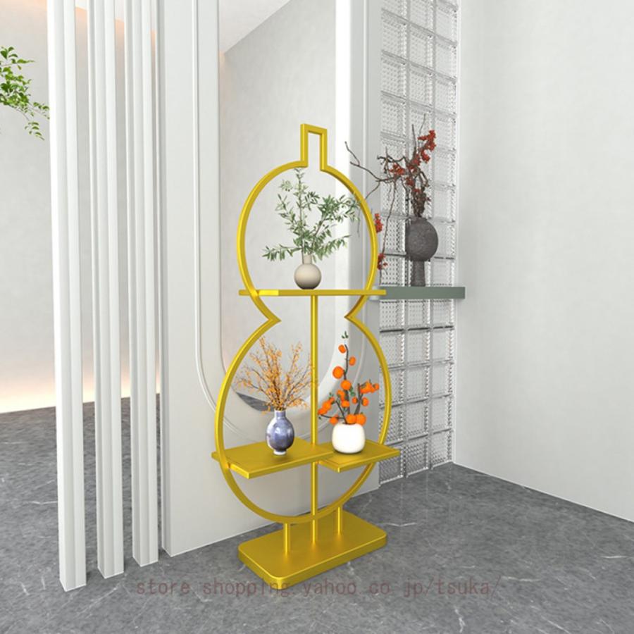 フラワースタンドフラワーラック 室内 屋外 ひょうたん形 金属 園芸ラック 玄関 ベランダ 大型 植物スタンド 花棚 植物棚飾り台 耐荷重 プランタースタンド_12