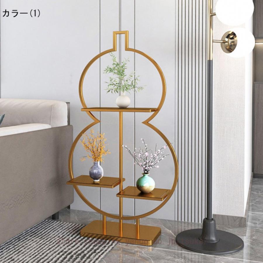 フラワースタンドフラワーラック 室内 屋外 ひょうたん形 金属 園芸ラック 玄関 ベランダ 大型 植物スタンド 花棚 植物棚飾り台 耐荷重 プランタースタンド_3