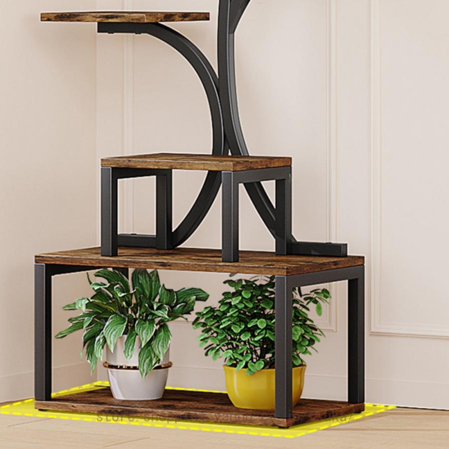 植物スタンド 屋内 植物棚 屋内植物用 金属植物 フラワーディスプレイ