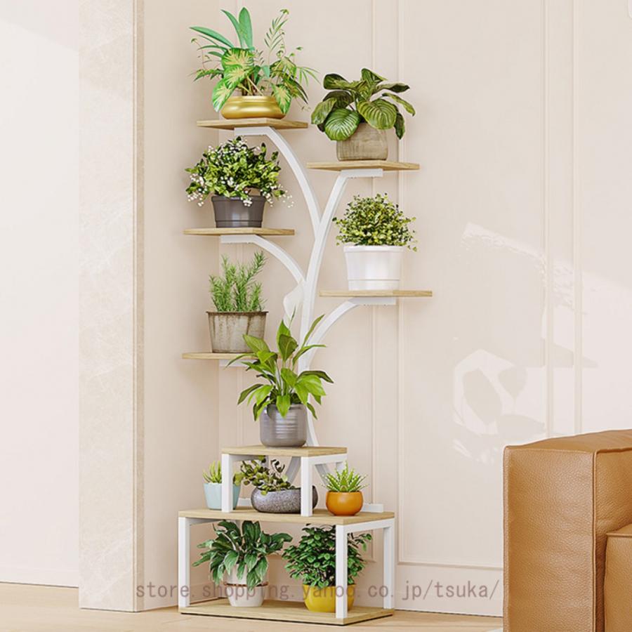 植物スタンド 屋内 植物棚 屋内植物用 金属植物 フラワーディスプレイ