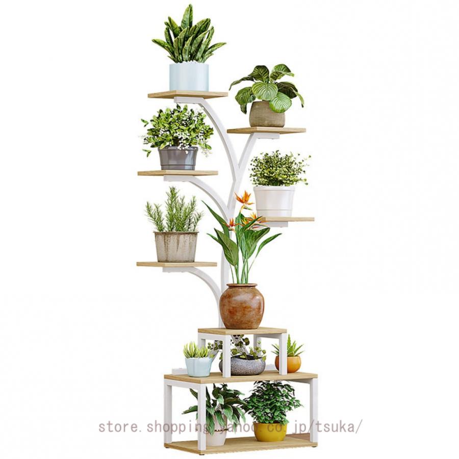 植物スタンド 屋内 植物棚 屋内植物用 金属植物 フラワーディスプレイ
