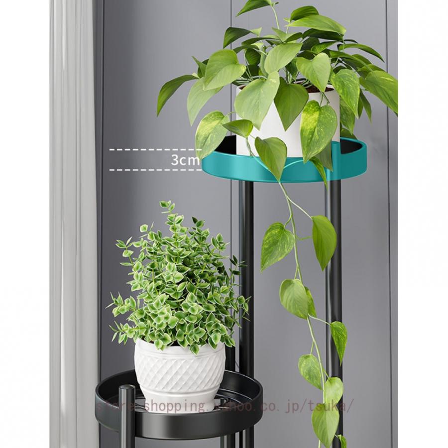 フラワースタンド 室内 玄関 アイアン スリム 省スペース シンプル