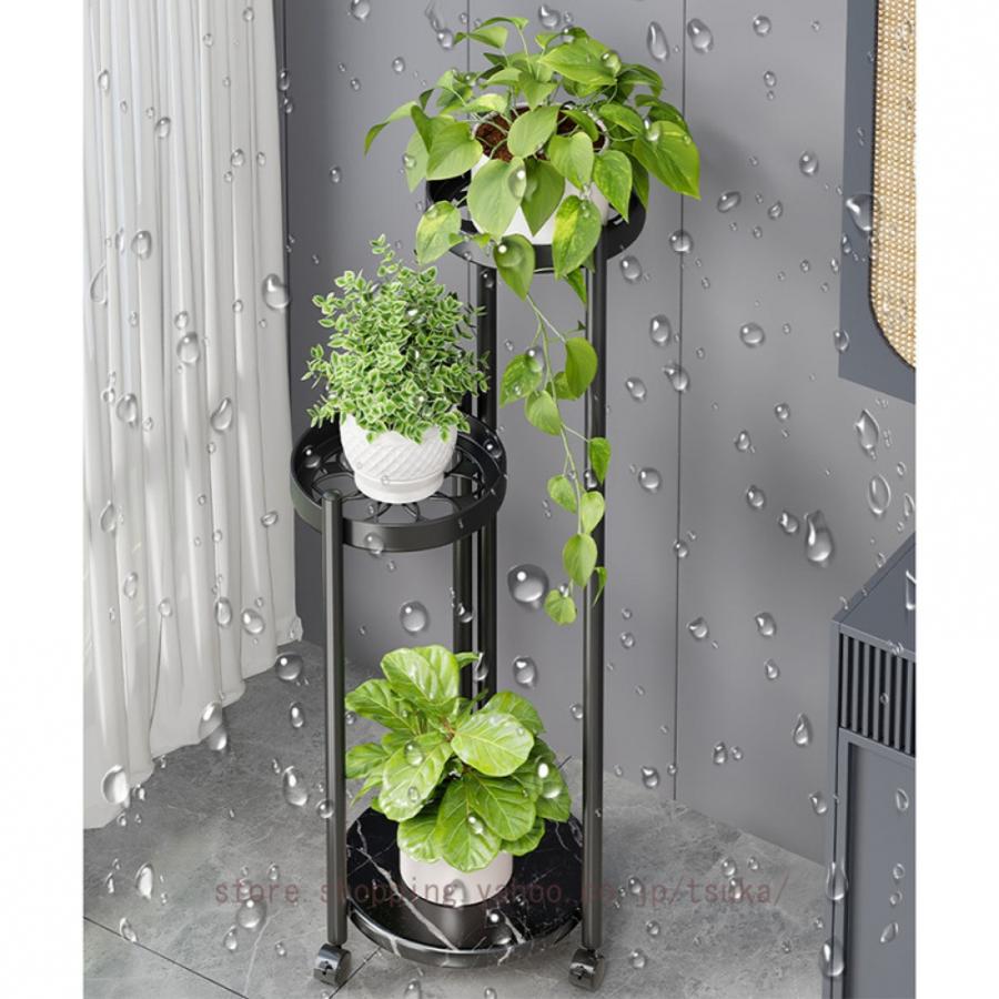 フラワースタンド 室内 玄関 アイアン スリム 省スペース シンプル