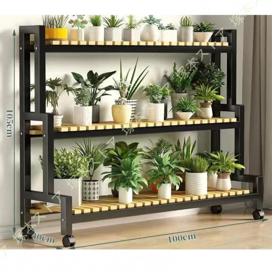 観葉植物ラックフラワースタンド 植木鉢スタンド 盆栽スタンド キャスター付き 花置きスタンド 多機能 フラワースタンド 園芸ラック フラワースタ ンド_14