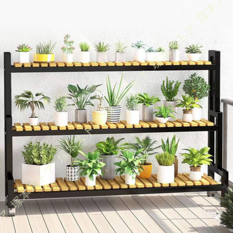 観葉植物ラックフラワースタンド 植木鉢スタンド 盆栽スタンド キャスター付き 花置きスタンド 多機能 フラワースタンド 園芸ラック フラワースタ ンド_18