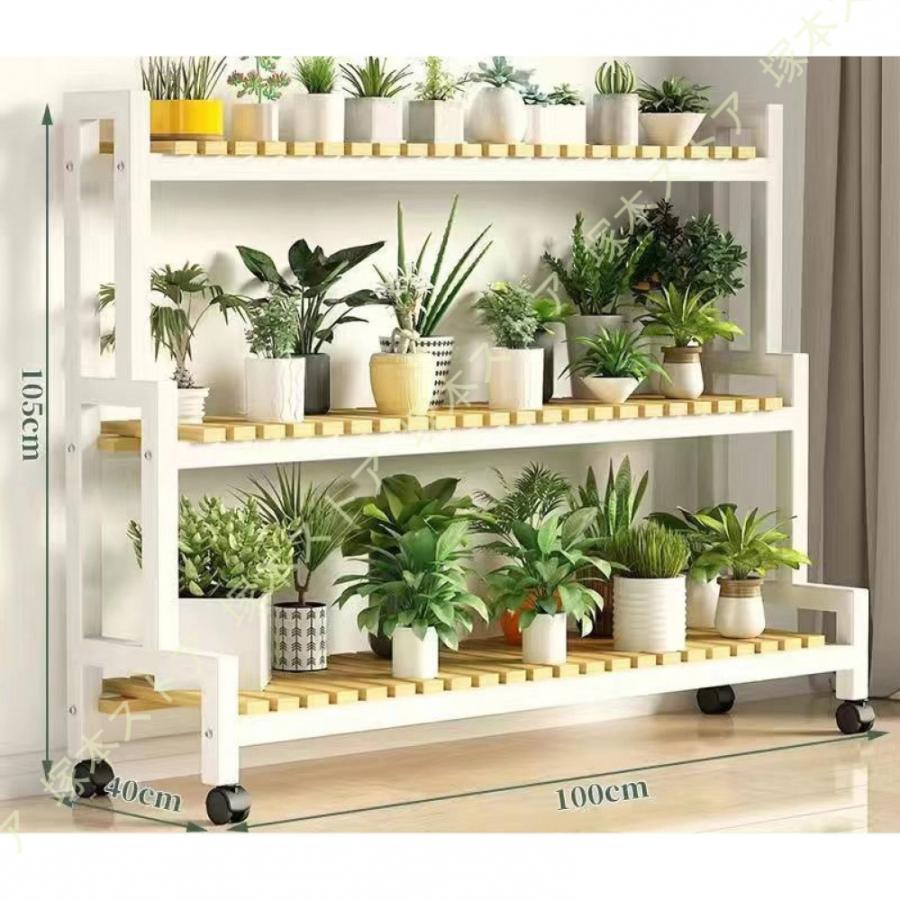 観葉植物ラックフラワースタンド 植木鉢スタンド 盆栽スタンド キャスター付き 花置きスタンド 多機能 フラワースタンド 園芸ラック フラワースタ ンド_6