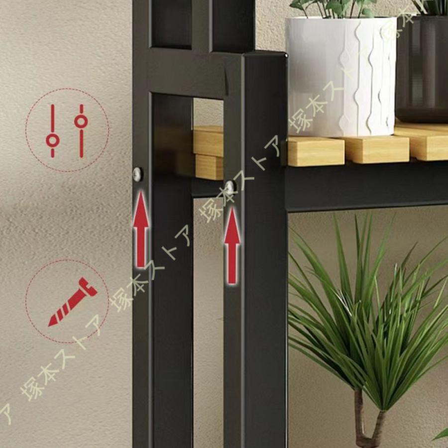 観葉植物ラックフラワースタンド 植木鉢スタンド 盆栽スタンド キャスター付き 花置きスタンド 多機能 フラワースタンド 園芸ラック フラワースタ ンド_10