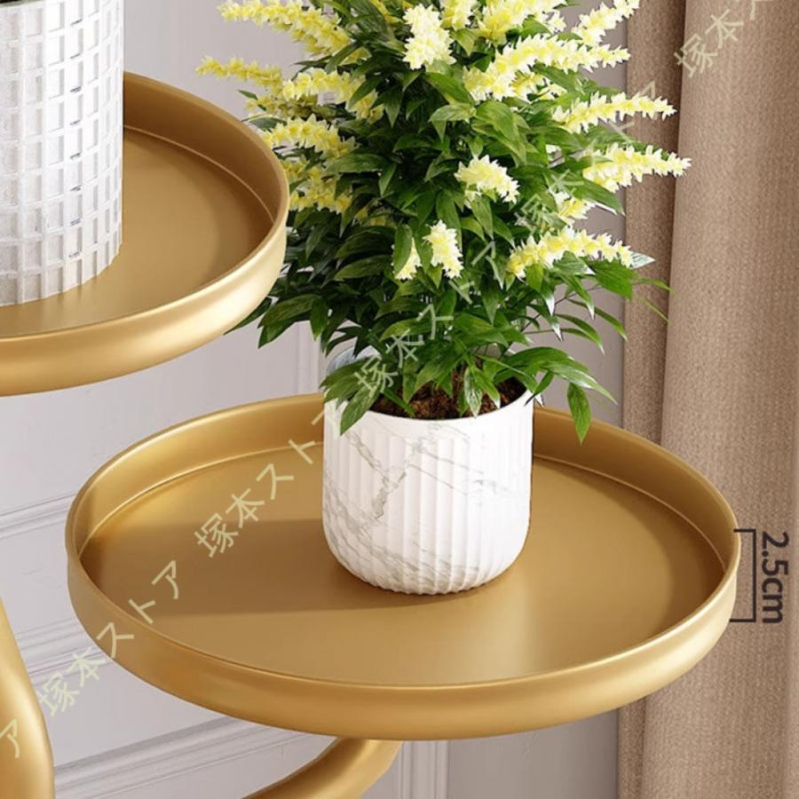 プランタースタンド 観葉植物 花台 鉄製 キャスター付き 室内 花棚 植木鉢置き 省スペース インテリア 植物ラック ポットスタンド 簡単組み立て 園芸ラック_9